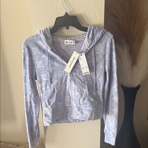 Juicy Couture Lavender Patterned Hoodie